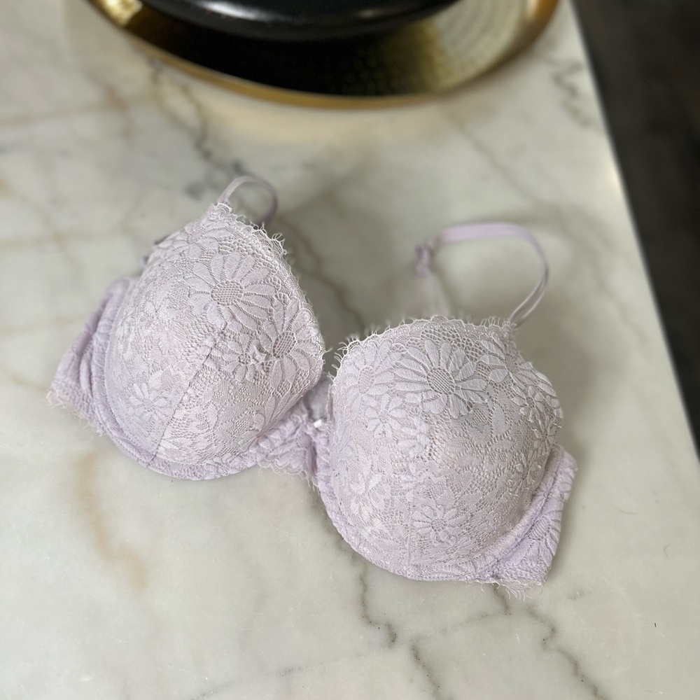 Aerie Light Purple Lace Underwire Bra - Size 36D